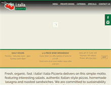 Tablet Screenshot of italiapizzeria.net